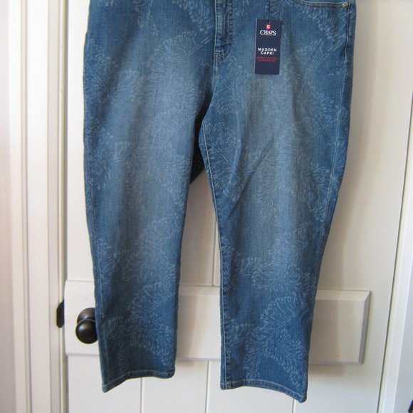 NWT Chaps Ralph Lauren Madden Capri Jeans - Picture 2 of 4
